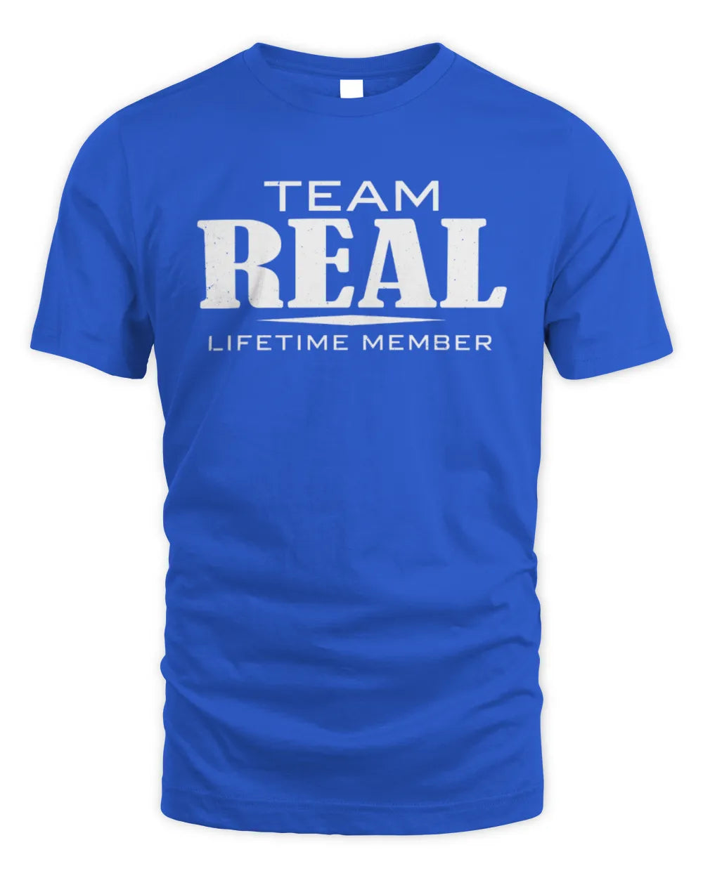 REAL BL62-K4-128 - Personalized “Team NAME Lifetime Member” - Unisex Standard T-Shirt - Royal