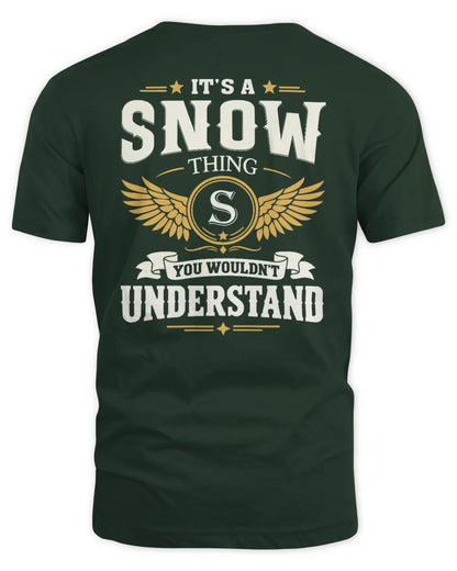 SNOW KT06-M008 It’s a [NAME] Thing – You Wouldn’t Understand | Personalized Vintage T-Shirt - Unisex Standard T-Shirt - Forest Green