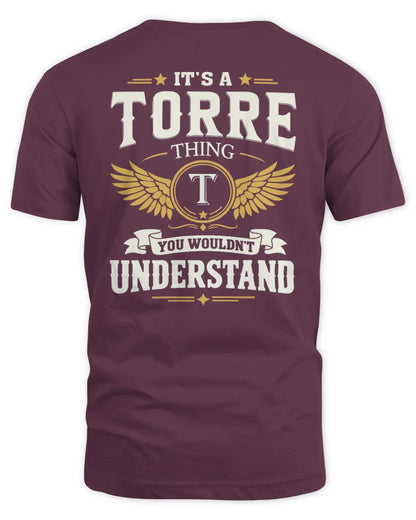 TORRE KT06-M008 It’s a [NAME] Thing – You Wouldn’t Understand | Personalized Vintage T-Shirt - Unisex Standard T-Shirt - Maroon