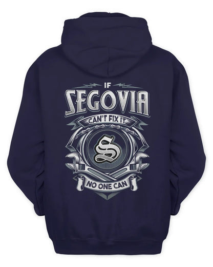 SEGOVIA AP81-K4-626 - Personalized Ahmed Quote Apparel “If Ahmed Can't Fix It, No One Can” - Unisex Hoodie - Navy