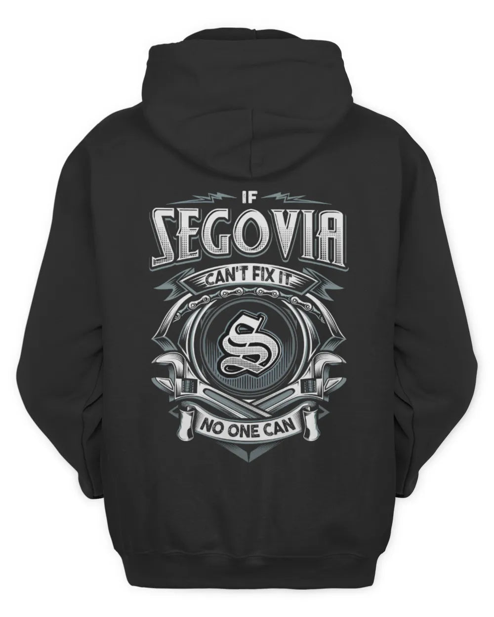 SEGOVIA AP81-K4-626 - Personalized Ahmed Quote Apparel “If Ahmed Can't Fix It, No One Can” - Unisex Hoodie - Black