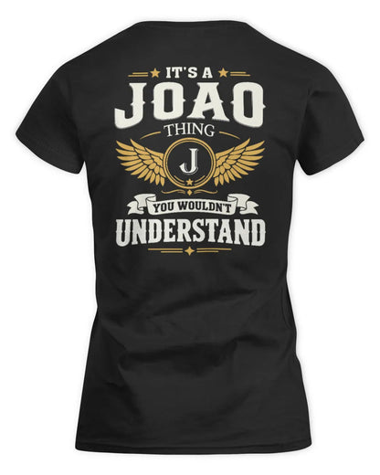 JOAO KT06-M008 It’s a [NAME] Thing – You Wouldn’t Understand | Personalized Vintage T-Shirt - Women's Standard T-Shirt - Black