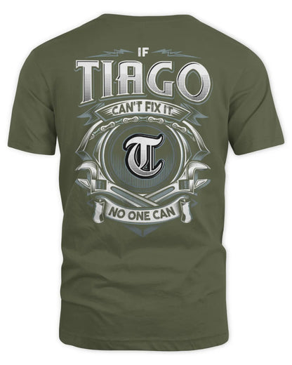 TIAGO AP81-K4-626 - Personalized Ahmed Quote Apparel “If Ahmed Can't Fix It, No One Can” - Unisex Standard T-Shirt - Military Green