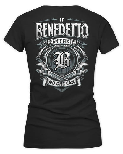 BENEDETTO AP81-K4-626 - Personalized Ahmed Quote Apparel “If Ahmed Can't Fix It, No One Can” - Women's V-Neck T-Shirt - Black