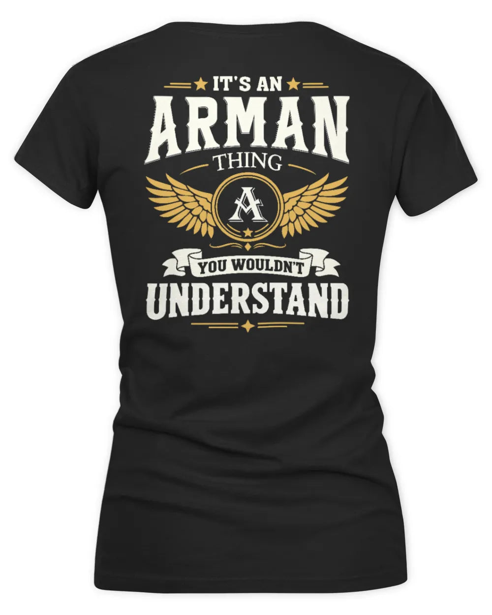 ARMAN KT06-M008 It’s a [NAME] Thing – You Wouldn’t Understand | Personalized Vintage T-Shirt - Women's V-Neck T-Shirt - Black