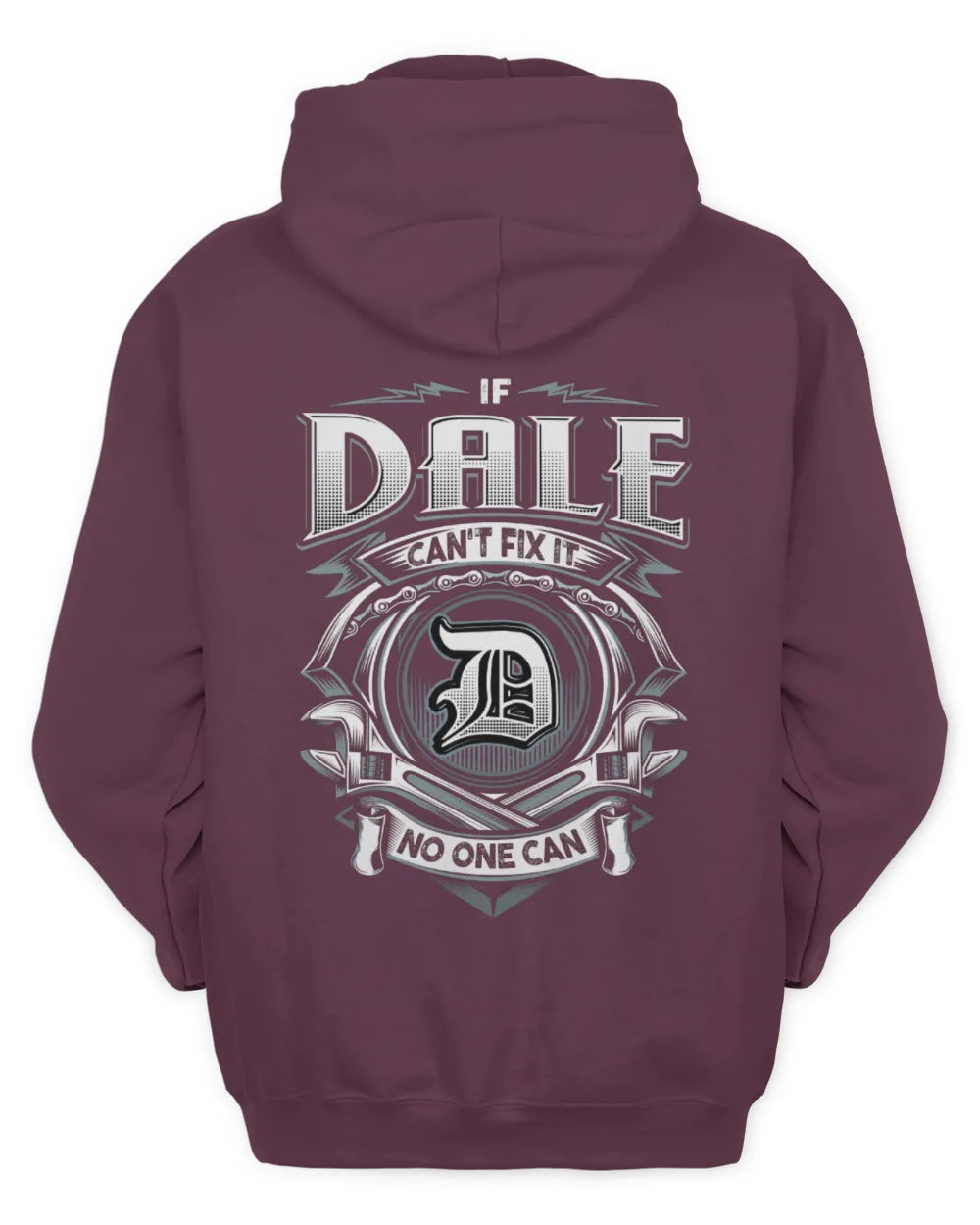 DALE AP81-K4-626 - Personalized Ahmed Quote Apparel “If Ahmed Can't Fix It, No One Can” - Unisex Hoodie - Maroon