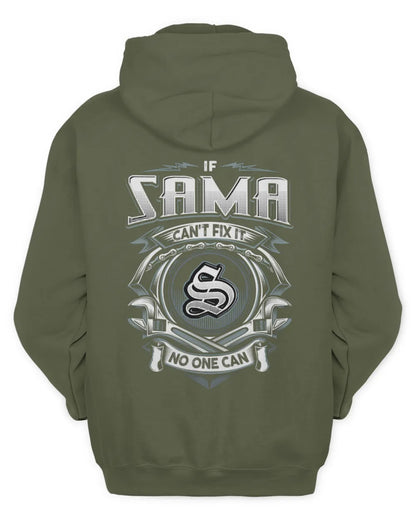SAMA AP81-K4-626 - Personalized Ahmed Quote Apparel “If Ahmed Can't Fix It, No One Can” - Unisex Hoodie - Military Green