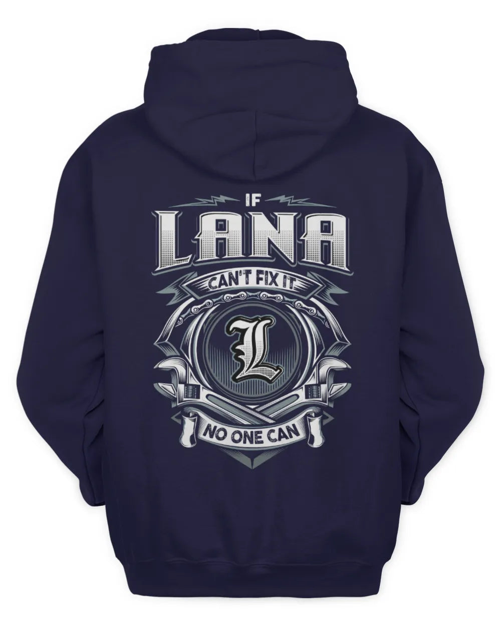 LANA AP81-K4-626 - Personalized Ahmed Quote Apparel “If Ahmed Can't Fix It, No One Can” - Unisex Hoodie - Navy
