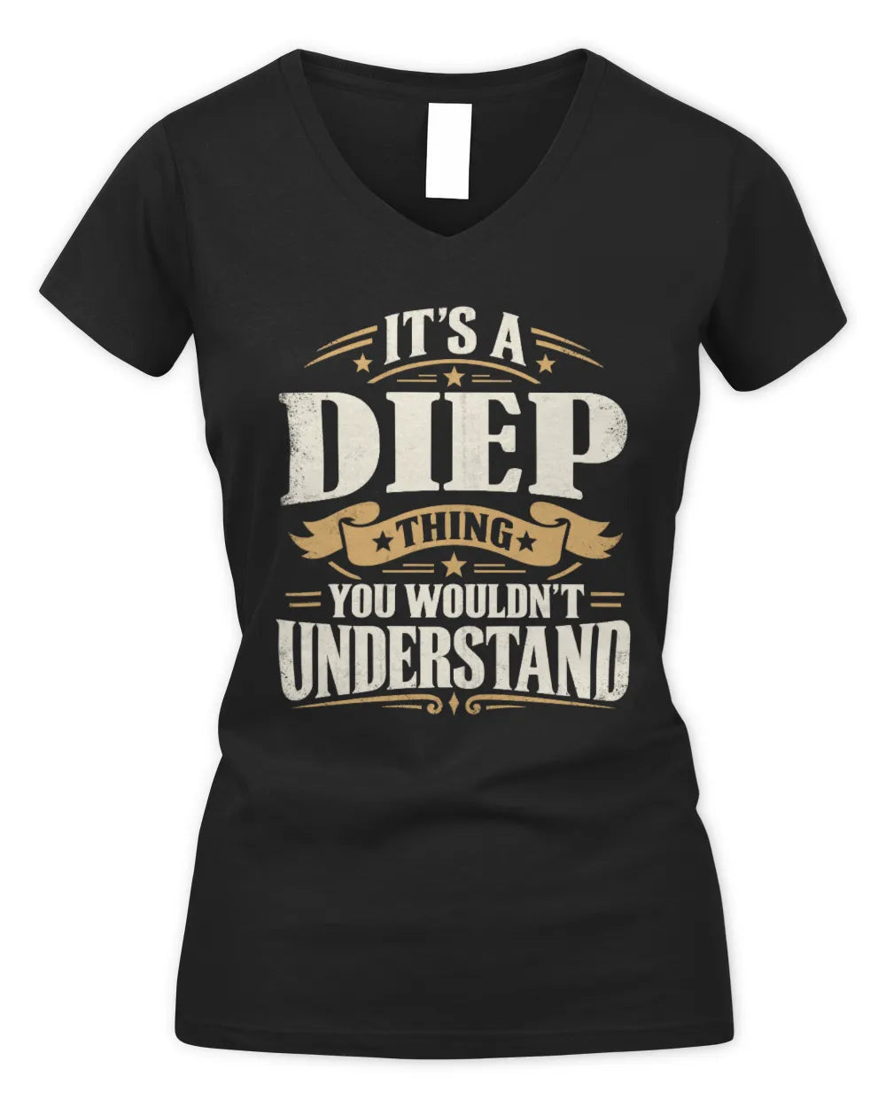 DIEP P08 TH51 - Personalized “It’s a/an [NAME] Thing – You Wouldn’t Understand” Shirt - Women's V-Neck T-Shirt - Black