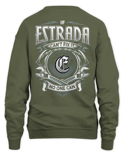 ESTRADA AP81-K4-626 - Personalized Ahmed Quote Apparel “If Ahmed Can't Fix It, No One Can” - Unisex Sweatshirt - Military Green
