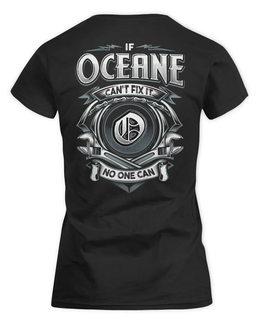 OCEANE AP81-K4-626 - Personalized Ahmed Quote Apparel “If Ahmed Can't Fix It, No One Can” - Women's Standard T-Shirt - Black
