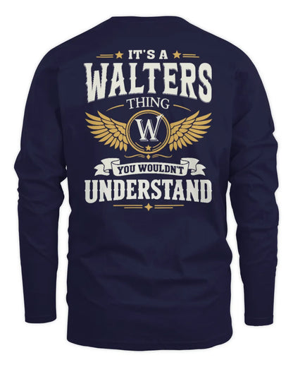 WALTERS KT06-M008 It’s a [NAME] Thing – You Wouldn’t Understand | Personalized Vintage T-Shirt - Men's Long Sleeved T-Shirt - Navy