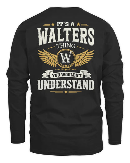 WALTERS KT06-M008 It’s a [NAME] Thing – You Wouldn’t Understand | Personalized Vintage T-Shirt - Men's Long Sleeved T-Shirt - Black