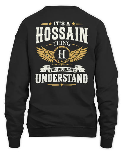 HOSSAIN KT06-M008 It’s a [NAME] Thing – You Wouldn’t Understand | Personalized Vintage T-Shirt - Unisex Sweatshirt - Black