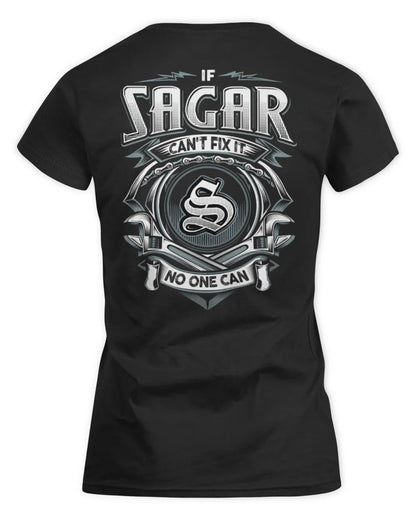 SAGAR AP81-K4-626 - Personalized Ahmed Quote Apparel “If Ahmed Can't Fix It, No One Can” - Women's Standard T-Shirt - Black