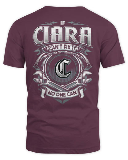 CIARA AP81-K4-626 - Personalized Ahmed Quote Apparel “If Ahmed Can't Fix It, No One Can” - Unisex Standard T-Shirt - Maroon