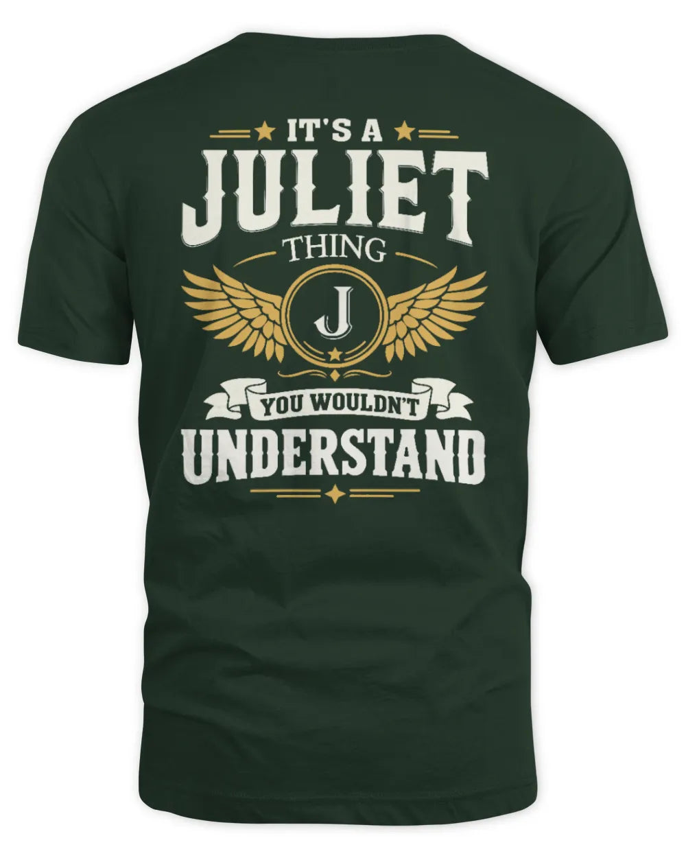 JULIET KT06-M008 It’s a [NAME] Thing – You Wouldn’t Understand | Personalized Vintage T-Shirt - Unisex Standard T-Shirt - Forest Green