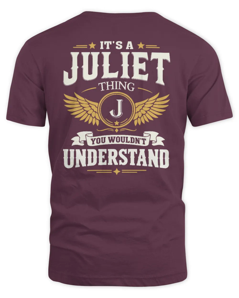 JULIET KT06-M008 It’s a [NAME] Thing – You Wouldn’t Understand | Personalized Vintage T-Shirt - Unisex Standard T-Shirt - Maroon