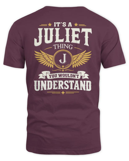 JULIET KT06-M008 It’s a [NAME] Thing – You Wouldn’t Understand | Personalized Vintage T-Shirt - Unisex Standard T-Shirt - Maroon