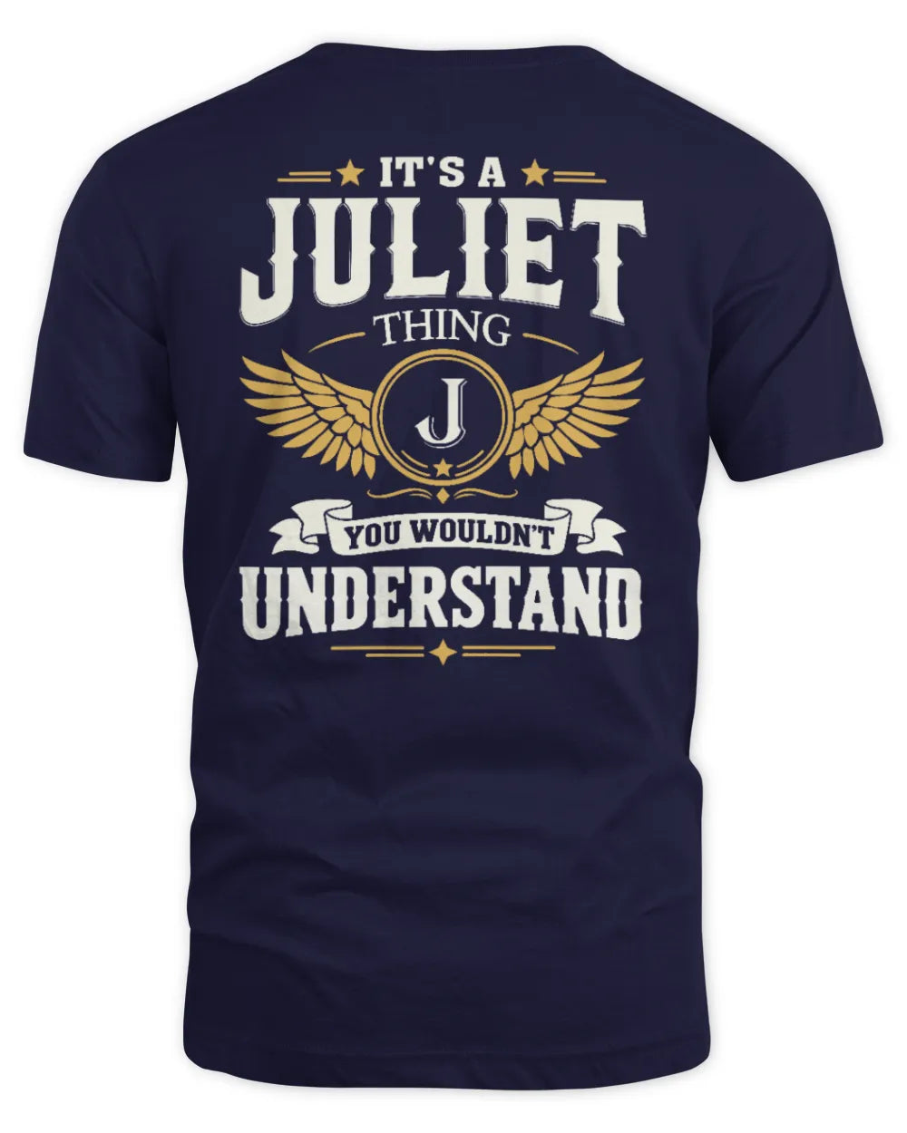 JULIET KT06-M008 It’s a [NAME] Thing – You Wouldn’t Understand | Personalized Vintage T-Shirt - Unisex Standard T-Shirt - Navy