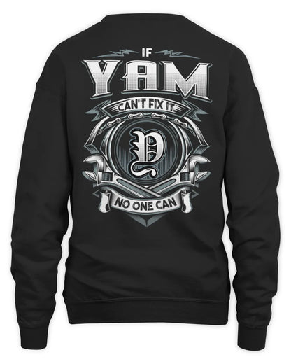 YAM AP81-K4-626 - Personalized Ahmed Quote Apparel “If Ahmed Can't Fix It, No One Can” - Unisex Sweatshirt - Black