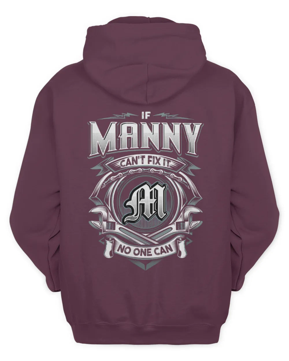 MANNY AP81-K4-626 - Personalized Ahmed Quote Apparel “If Ahmed Can't Fix It, No One Can” - Unisex Hoodie - Maroon
