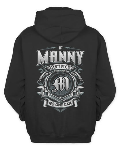 MANNY AP81-K4-626 - Personalized Ahmed Quote Apparel “If Ahmed Can't Fix It, No One Can” - Unisex Hoodie - Black