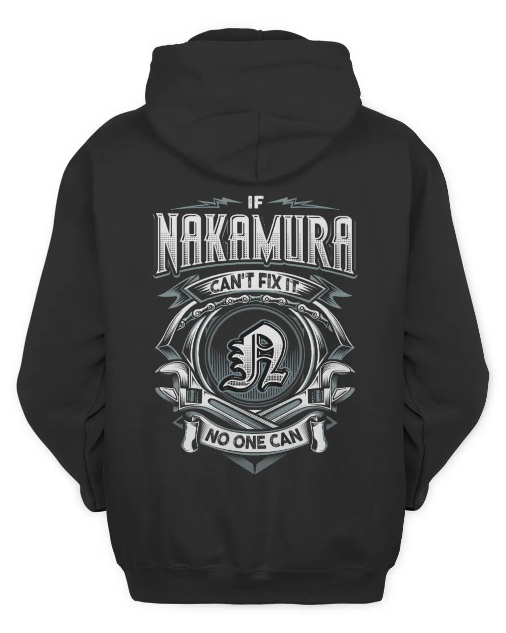 NAKAMURA AP81-K4-626 - Personalized Ahmed Quote Apparel “If Ahmed Can't Fix It, No One Can” - Unisex Hoodie - Black
