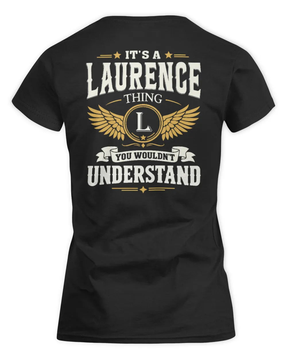 LAURENCE KT06-M008 It’s a [NAME] Thing – You Wouldn’t Understand | Personalized Vintage T-Shirt - Women's Standard T-Shirt - Black