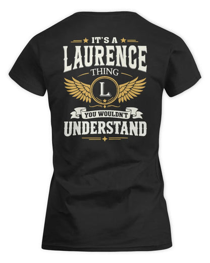 LAURENCE KT06-M008 It’s a [NAME] Thing – You Wouldn’t Understand | Personalized Vintage T-Shirt - Women's Standard T-Shirt - Black