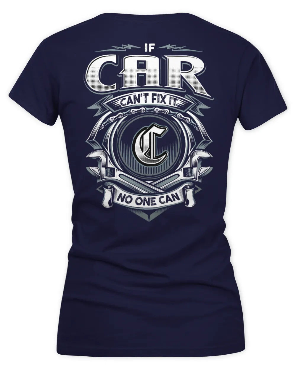 CAR AP81-K4-626 - Personalized Ahmed Quote Apparel “If Ahmed Can't Fix It, No One Can” - Women's V-Neck T-Shirt - Navy