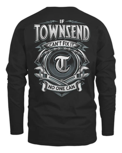 TOWNSEND AP81-K4-626 - Personalized Ahmed Quote Apparel “If Ahmed Can't Fix It, No One Can” - Men's Long Sleeved T-Shirt - Black