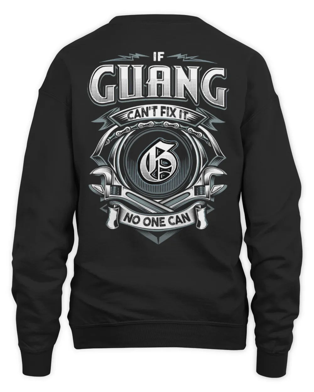 GUANG AP81-K4-626 - Personalized Ahmed Quote Apparel “If Ahmed Can't Fix It, No One Can” - Unisex Sweatshirt - Black