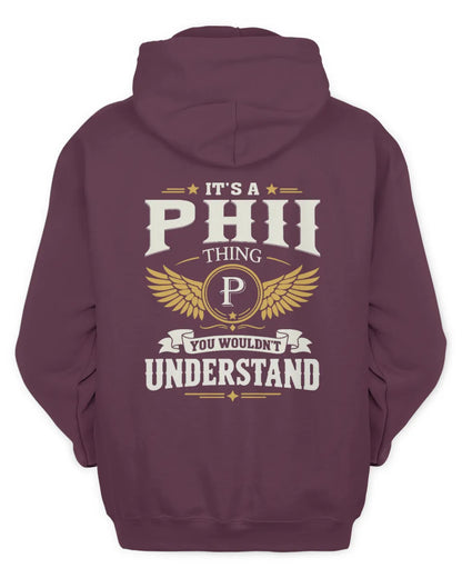 PHII KT06-M008 It’s a [NAME] Thing – You Wouldn’t Understand | Personalized Vintage T-Shirt - Unisex Hoodie - Maroon