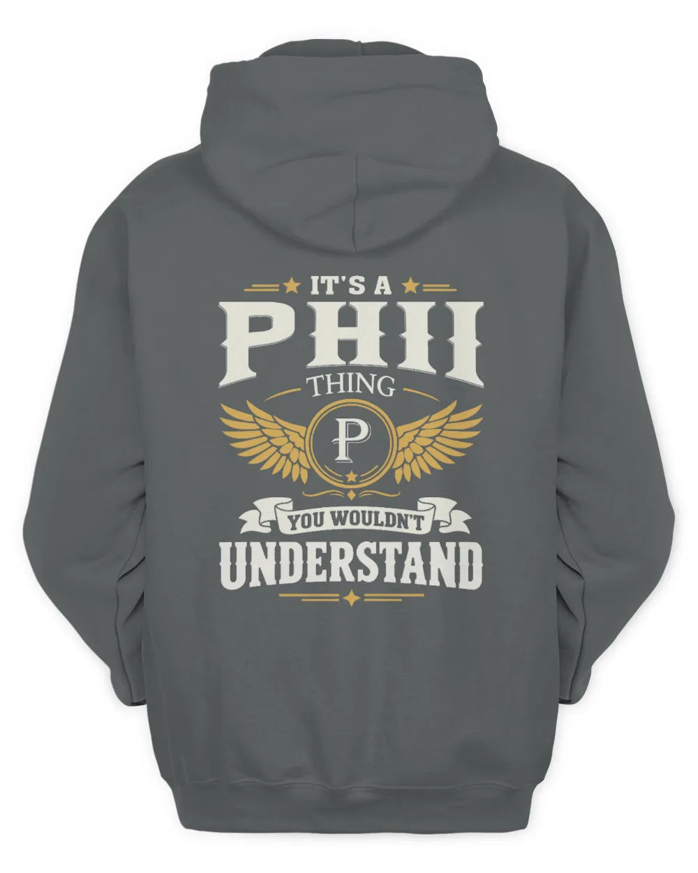 PHII KT06-M008 It’s a [NAME] Thing – You Wouldn’t Understand | Personalized Vintage T-Shirt - Unisex Hoodie - Charcoal