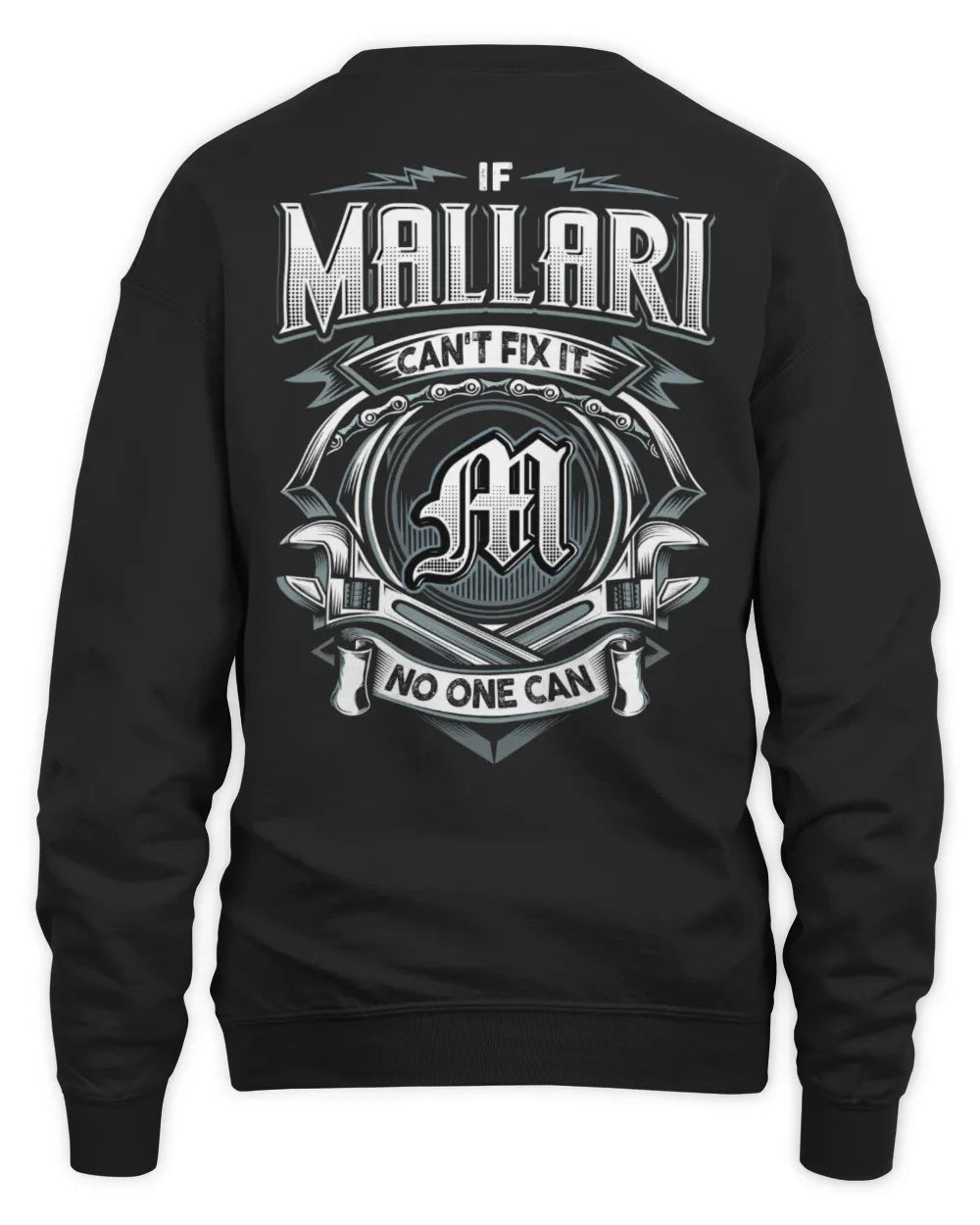 MALLARI AP81-K4-626 - Personalized Ahmed Quote Apparel “If Ahmed Can't Fix It, No One Can” - Unisex Sweatshirt - Black