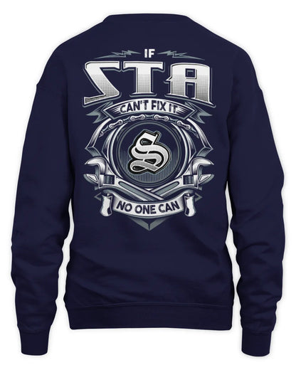 STA AP81-K4-626 - Personalized Ahmed Quote Apparel “If Ahmed Can't Fix It, No One Can” - Unisex Sweatshirt - Navy