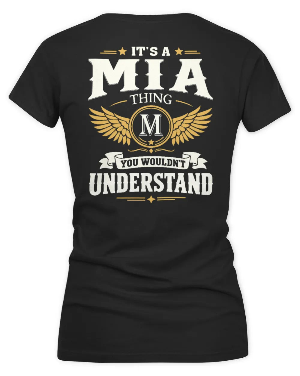 MIA KT06-M008 It’s a [NAME] Thing – You Wouldn’t Understand | Personalized Vintage T-Shirt - Women's V-Neck T-Shirt - Black