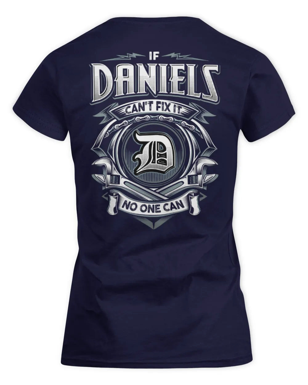DANIELS AP81-K4-626 - Personalized Ahmed Quote Apparel “If Ahmed Can't Fix It, No One Can” - Women's Standard T-Shirt - Navy