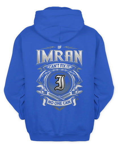 IMRAN AP81-K4-626 - Personalized Ahmed Quote Apparel “If Ahmed Can't Fix It, No One Can” - Unisex Hoodie - Royal