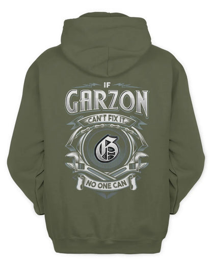 GARZON AP81-K4-626 - Personalized Ahmed Quote Apparel “If Ahmed Can't Fix It, No One Can” - Unisex Hoodie - Military Green