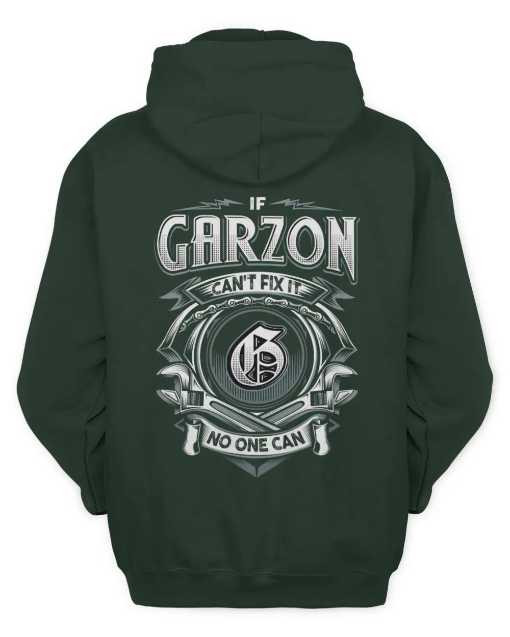 GARZON AP81-K4-626 - Personalized Ahmed Quote Apparel “If Ahmed Can't Fix It, No One Can” - Unisex Hoodie - Forest Green