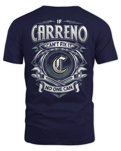 CARRENO AP81-K4-626 - Personalized Ahmed Quote Apparel “If Ahmed Can't Fix It, No One Can” - Unisex Standard T-Shirt - Navy