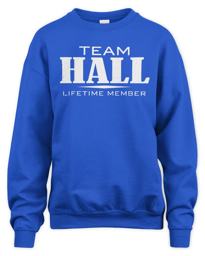 HALL BL62-K4-128 - Personalized “Team NAME Lifetime Member” - Unisex Sweatshirt - Royal