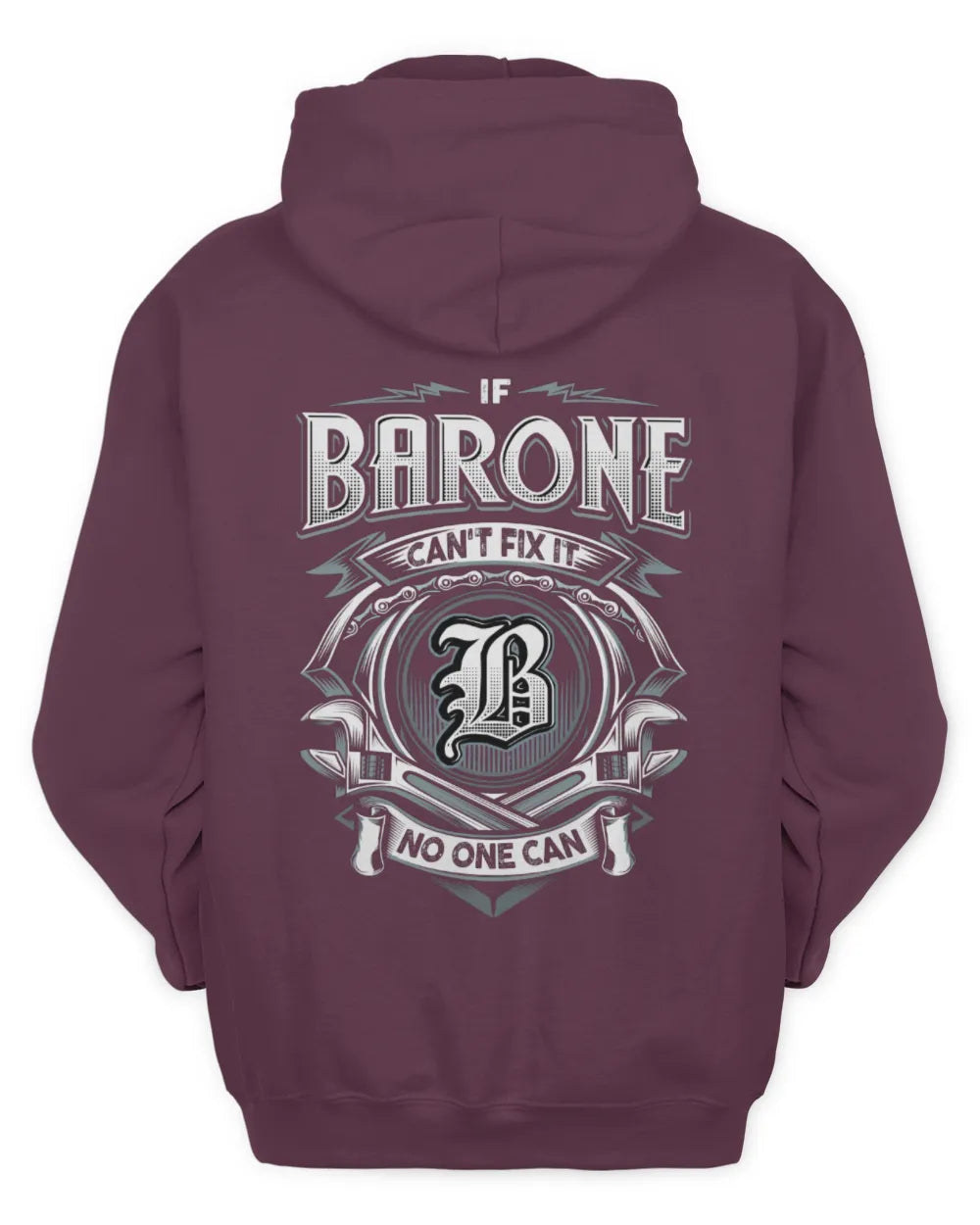 BARONE AP81-K4-626 - Personalized Ahmed Quote Apparel “If Ahmed Can't Fix It, No One Can” - Unisex Hoodie - Maroon
