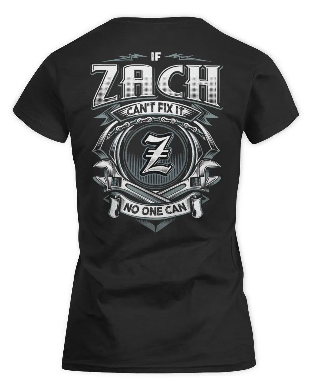 ZACH AP81-K4-626 - Personalized Ahmed Quote Apparel “If Ahmed Can't Fix It, No One Can” - Women's Standard T-Shirt - Black