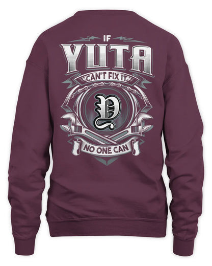 YUTA AP81-K4-626 - Personalized Ahmed Quote Apparel “If Ahmed Can't Fix It, No One Can” - Unisex Sweatshirt - Maroon