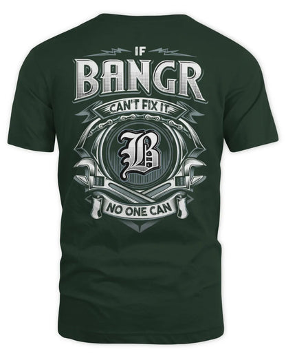 BANGR AP81-K4-626 - Personalized Ahmed Quote Apparel “If Ahmed Can't Fix It, No One Can” - Unisex Standard T-Shirt - Forest Green
