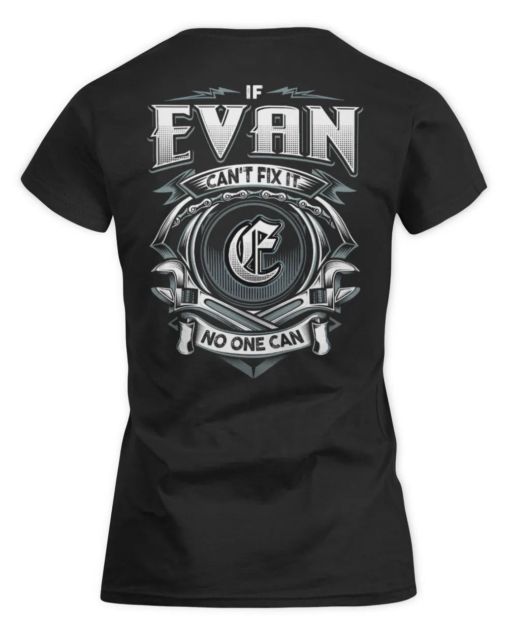 EVAN AP81-K4-626 - Personalized Ahmed Quote Apparel “If Ahmed Can't Fix It, No One Can” - Women's Standard T-Shirt - Black