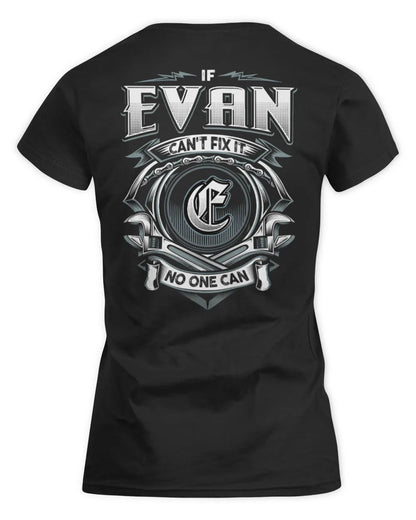 EVAN AP81-K4-626 - Personalized Ahmed Quote Apparel “If Ahmed Can't Fix It, No One Can” - Women's Standard T-Shirt - Black